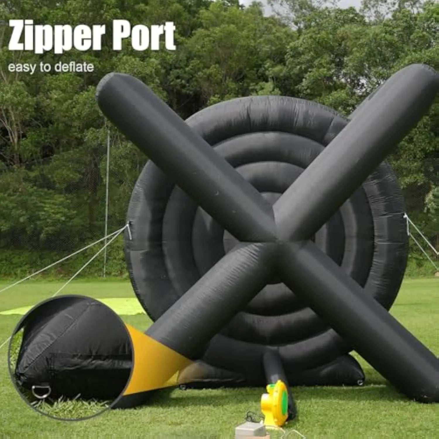 10ft Adult Inflatable Football Dart Board/Giant Football Game with 8 Football Blowers for Camping
