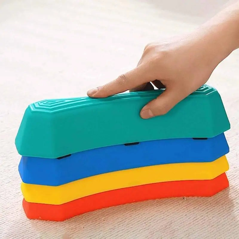 Stepping Stones For Kids Rainbow Non-slip Textured Sensory Stepping Stones For Kids 6PCS Portable