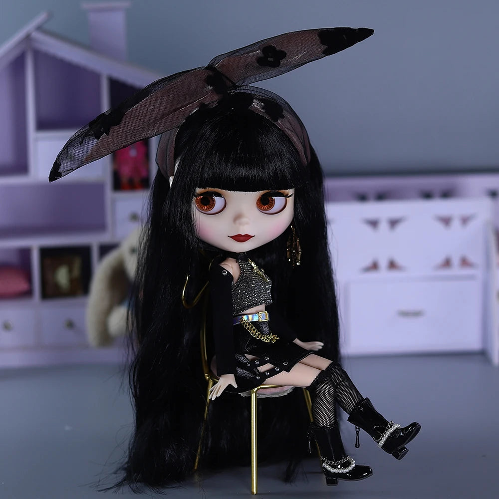 ICY DBS Blyth 1/6 Doll 30cm White Skin Matte Face Spicy Girl Set Cool Girl BJD Doll Full Set SD