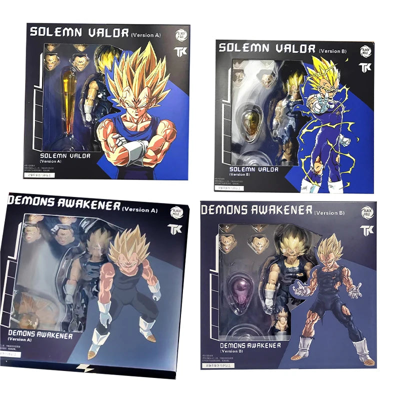 In Stock Black Hole Toys&TK Dragon Ball Anime Figure SHF SSJ Majin Vegeta Full Power Action Figures