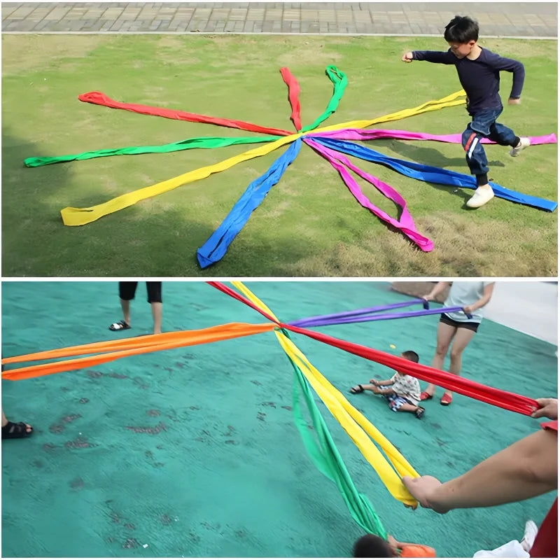 Children's Outdoor Sports Cooperative Game Rope Ten-way Tension Rope Sensory Integration