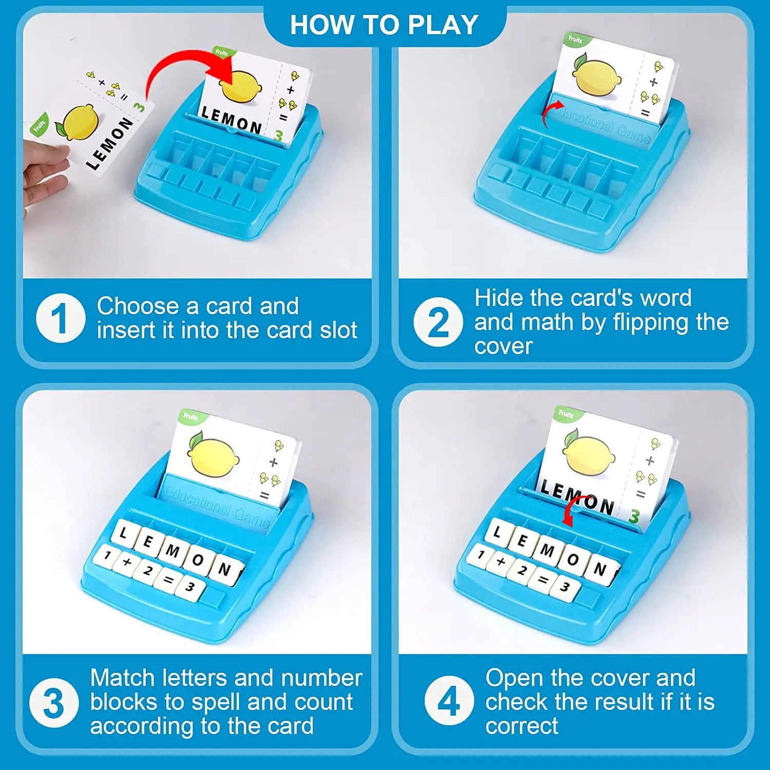 Children's educational toys supporting alphabet arithmetic games for boys girls 4-12 years old