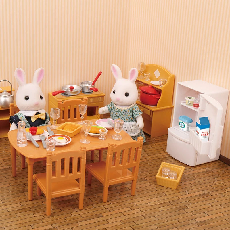 DIY Miniatura Doll House Children Furniture 1:12 Forest Animal Family Villa Furniture Doll