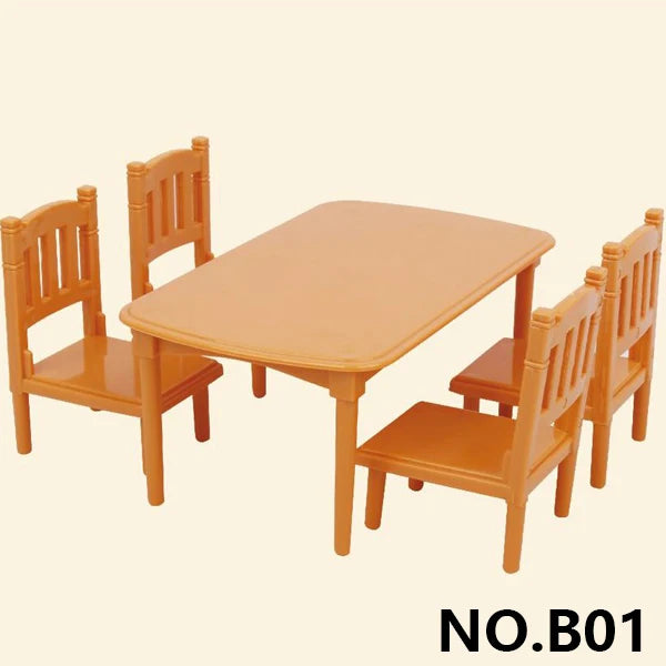 DIY Miniatura Doll House Children Furniture 1:12 Forest Animal Family Villa Furniture Doll