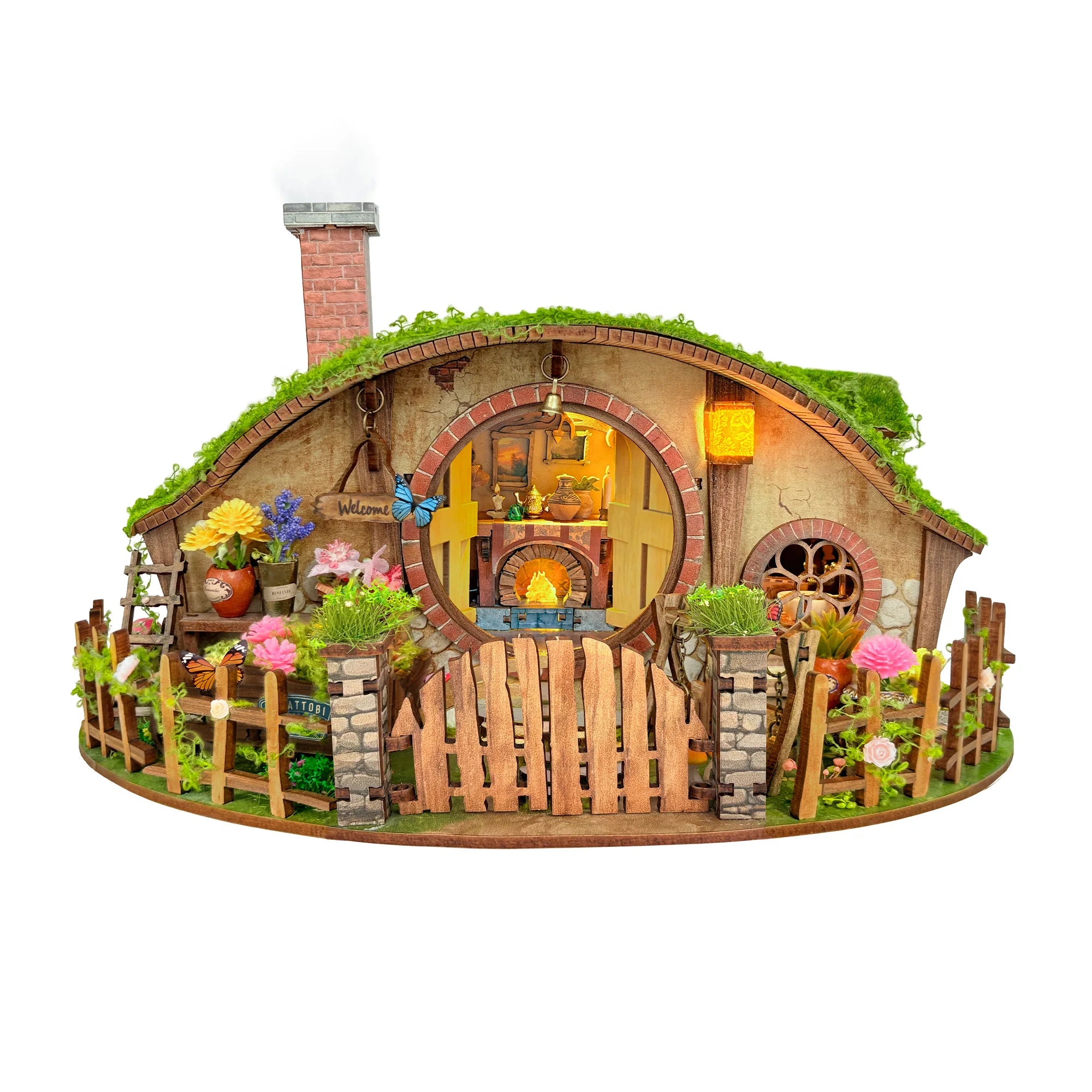 NEW DIY Wooden Magic Ring Casa Doll Houses Miniature Model Kits Handmade Dollhouse