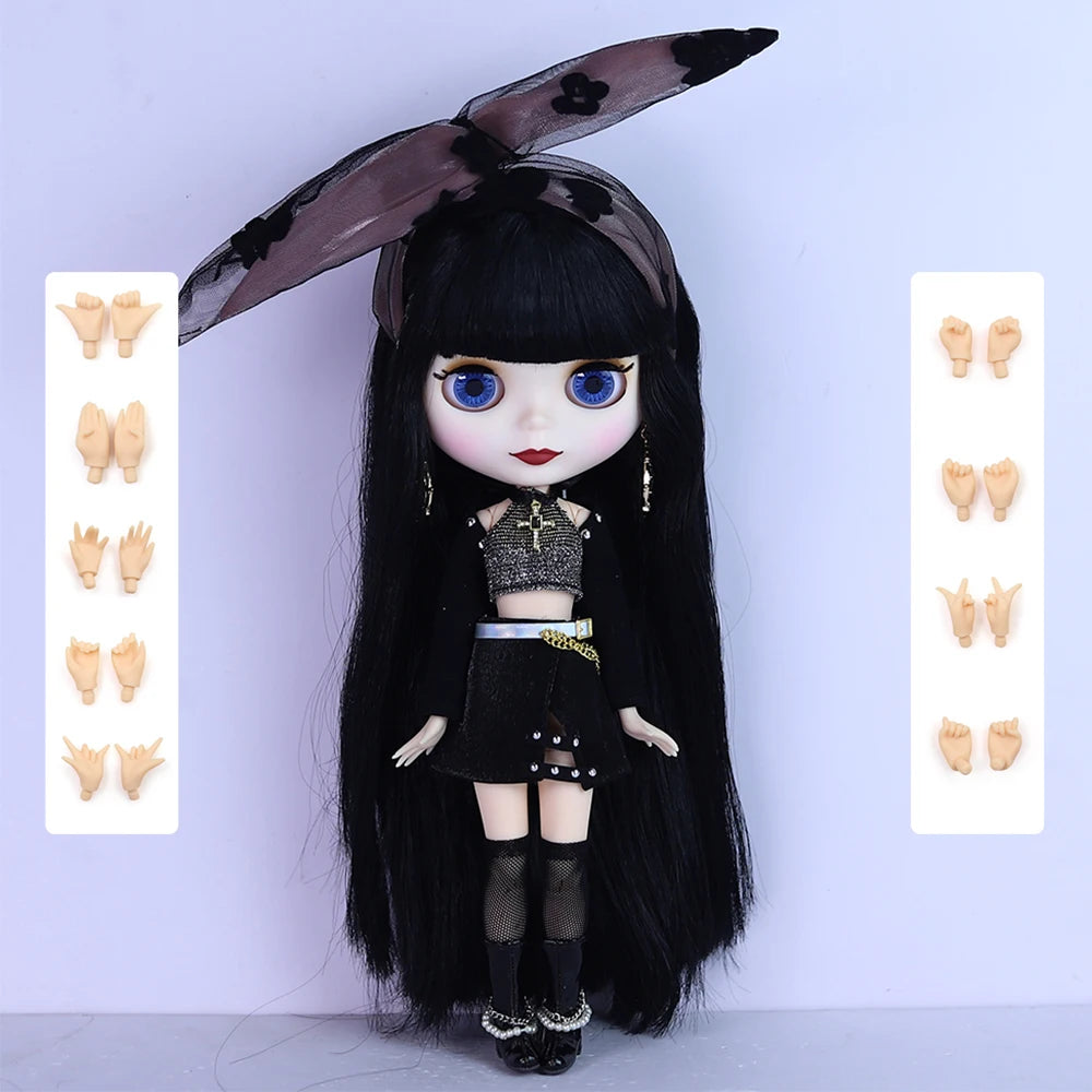 ICY DBS Blyth 1/6 Doll 30cm White Skin Matte Face Spicy Girl Set Cool Girl BJD Doll Full Set SD