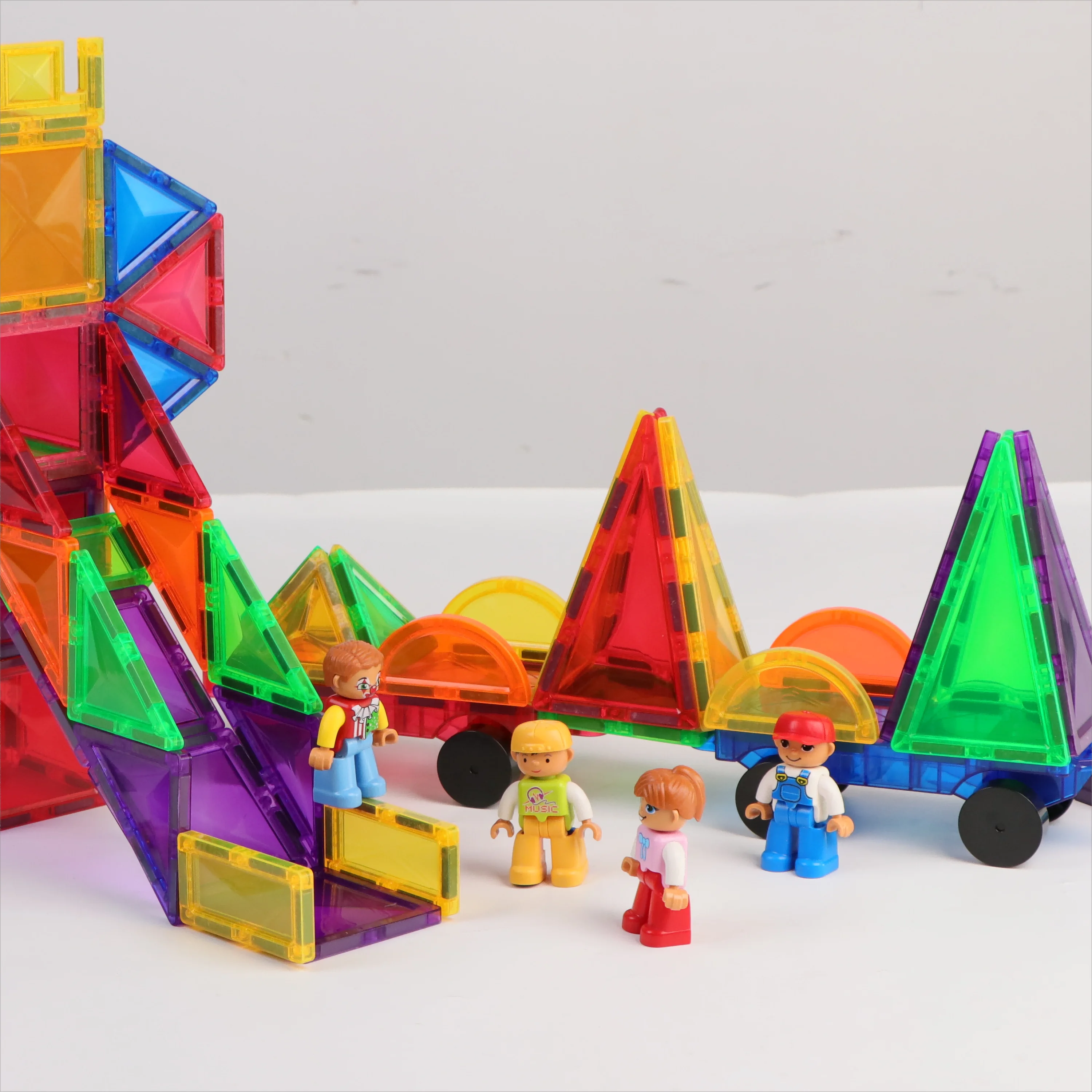 Magplayer Magnetic Building Blocks Construction Strong Magnet Tiles Children Montessori